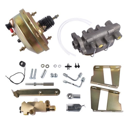 DURAFORCE 8" Brake Booster Conversion Kit for 1960-66 Chevy C10 C20 Pickup Zinc Disc/Drum