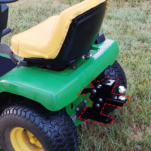 DURAFORCE For John Deere Lawn Mower Tractor Hitch Riding Garden Tractor Trailer Attachment