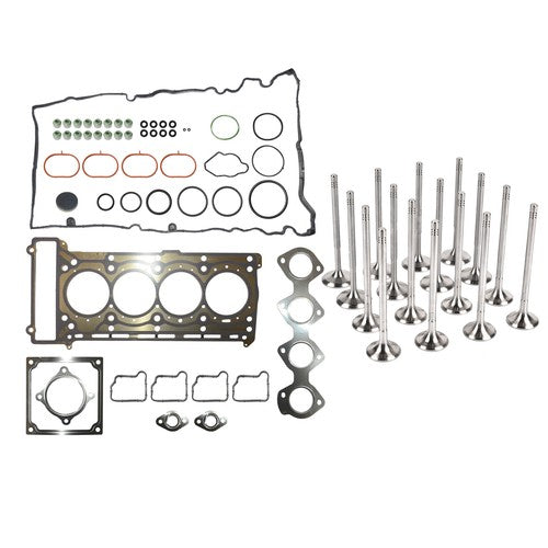 DURAFORCE Engine Gasket Kit & Intake Exhaust Valves for Mercedes E250 C250 C200 E200 1.8L