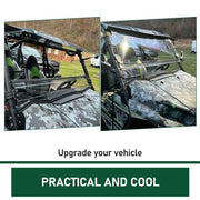 DURAFORCE Scratch Resistant Clear Flip Windshield For Kawasaki Teryx 800 /4 /S 2016+/2021+