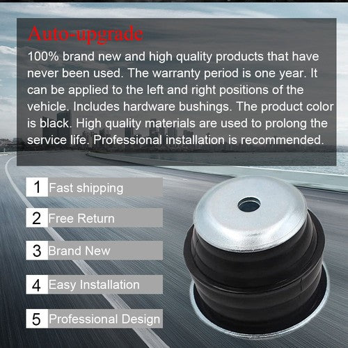 DURAFORCE KF04060BK Body Mount Bushing Kit For Ford F250 F350 Super Duty 2WD 4WD Pickup