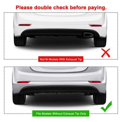 Lower Rear Bumper Valance Cover Korea Built Vehicle For Hyundai Elantra 2014-16