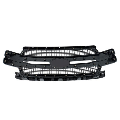 DURAFORCE For Ford F-150 2018-2020 JL3Z-8200-MB Front Bumper Center Mesh Grille Plastic