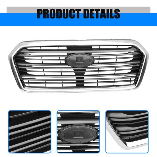 DURAFORCE 91121XC01A Front Bumper Grille Chrome for 2019-2022 Subaru Ascent