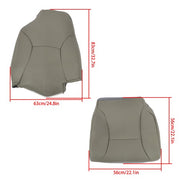 DURAFORCE Driver For Dodge Ram 1500 2500 3500 SLT 1998-2002 Bottom&Top Leather Seat Cover
