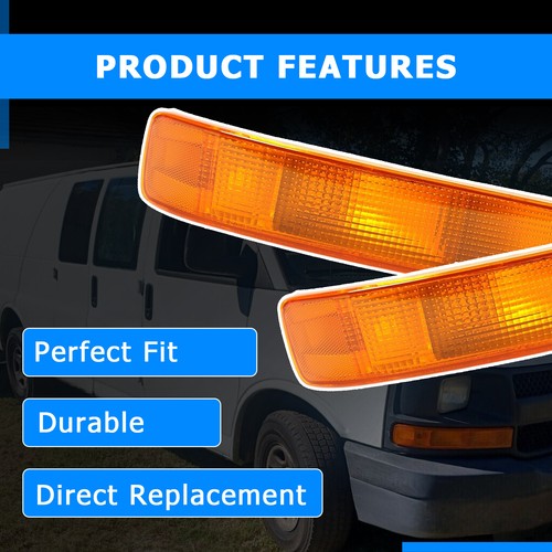 Turn Signal Marker Light Lamp RH Passenger for 03-22 Chevy GMC Van