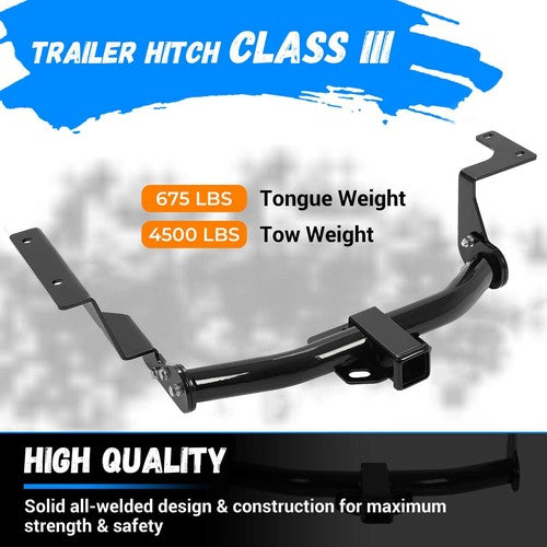 Bumper Class III Trailer Hitch 2 Receiver for Honda CRV 2007-2011 Powder Coated