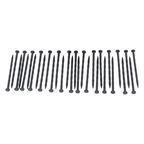 DURAFORCE Garden Edging Kit With Anchoring Spikes Plastic No Dig Lawn Border L-shaped Lawn