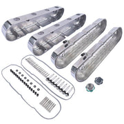 DURAFORCE LS Smooth Cast Aluminum Valve Cover w/Coil Mounts Cover for Chevy GM LS Polished