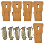 DURAFORCE X290 Sharp Bucket Teeth/Tooth with K290S Flexpins Fit for Mini Excavator 5Pcs