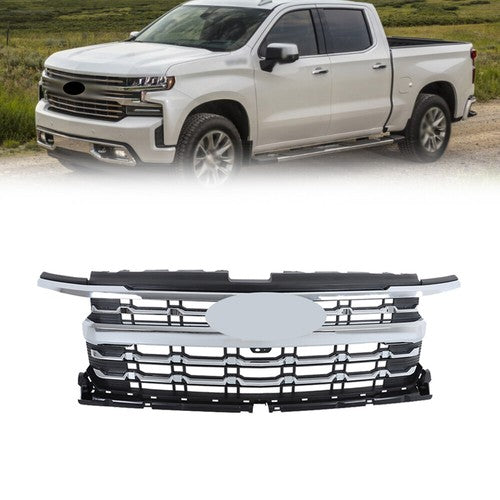 DURAFORCE For Chevy Silverado 1500 LTZ 2022-2024 Chrome Plastic Front Bumper Grille New