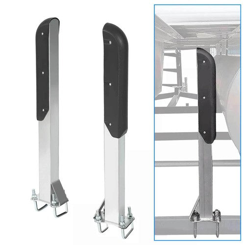 DURAFORCE Pair of Zinc Plated Pontoon Boat Trailer Guide On for 2 Inch Trailer Frames