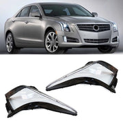 DURAFORCE Front Headlight Lamp Lens Cover Side For Cadillac ATS 2013-18 Left+Right