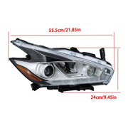 DURAFORCE Left+Right LED W/DRL For Nissan Murano 2015-2018 Headlamps Headlights Assembly