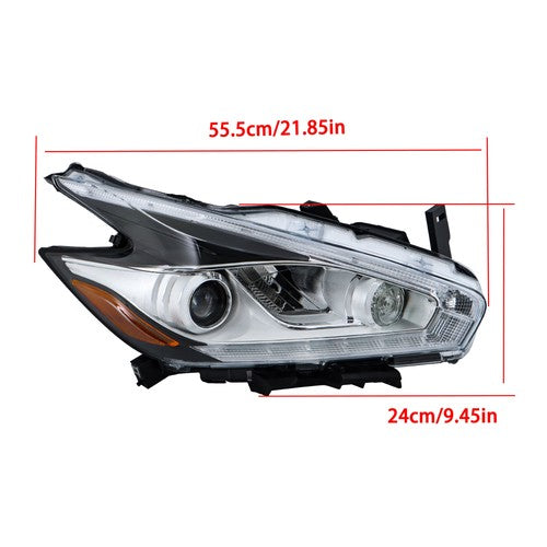 DURAFORCE Left+Right LED W/DRL For Nissan Murano 2015-2018 Headlamps Headlights Assembly