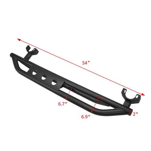 Nerf Bars Side Steps Armor Running Boards for 07-18 Jeep Wrangler JK 2 Door
