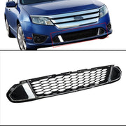 DURAFORCE Front Lower Grille Grill&Chrome Molding Trim For 2010 11 2012 Ford Fusion Sport