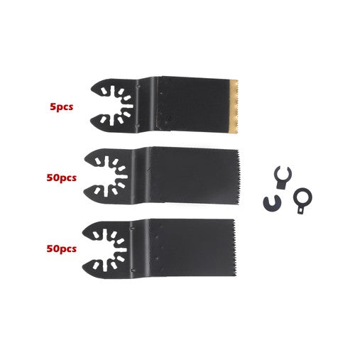 DURAFORCE Universal Multi Tool Blades Titanium & HCS Oscillating Saw Blades Set of 105