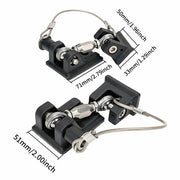 DURAFORCE FIT Jeep Wrangler JK JL Hood Latches Hood Lock 2pcs Aluminum Catch Locking Kits