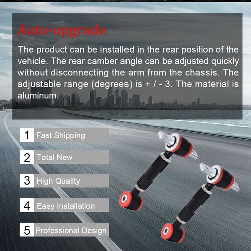 DURAFORCE For Acura Integra Adjustable Racing 1988-2001 Rear Camber Control Arms Kit 2Pcs