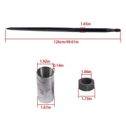 DURAFORCE 1PCS For Tractor 49" Square Hay Spike Bale Spear Wide Tine Spike Skid Conus