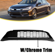 DURAFORCE 71152T2FA50 Front Lower Grill w/ Chrome Trim for 2016 2017 for Honda Accord