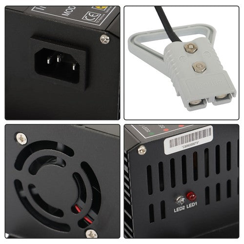 DURAFORCE 24V Floor Scrubber, Pallet Jack Battery Charger w/ 175A Rating SB175 Connector