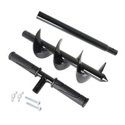 DURAFORCE Hand Operated Auger Drill Bit for Planting, T Shaped 4"X24" Garden Auger