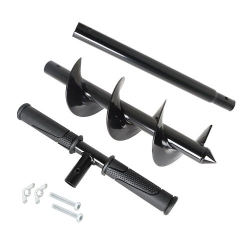 DURAFORCE Hand Operated Auger Drill Bit for Planting, T Shaped 4"X24" Garden Auger