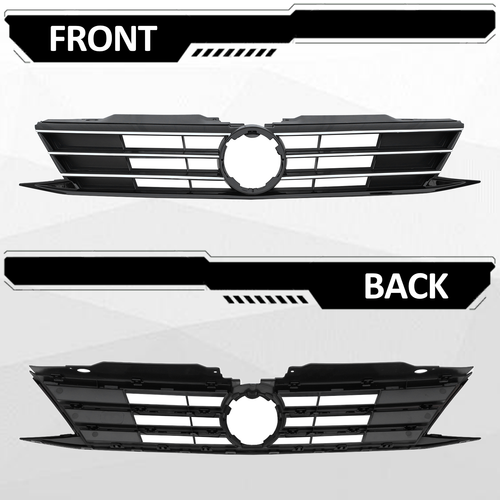 DURAFORCE For 2015 2016 2017 2018 VW Volkswagen Jetta Front Bumper Chrome Grille Grill