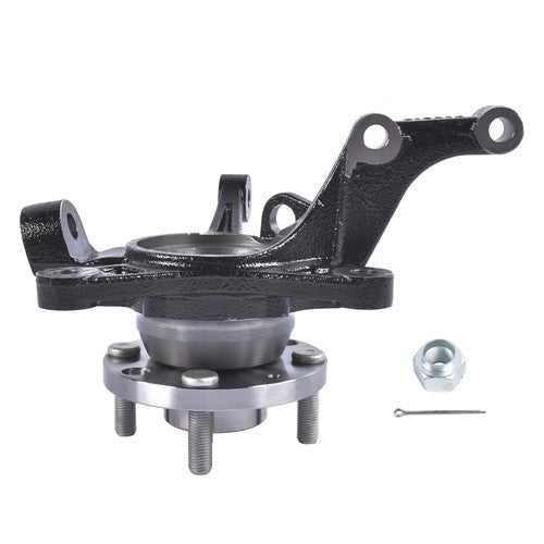 DURAFORCE Front Left Steering Knuckle & Wheel Hub Bearing Assembly for Chevy Aveo Aveo5