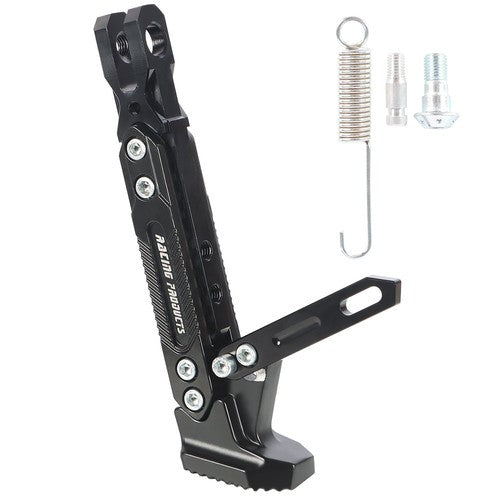 DURAFORCE Motorcycle CNC Aluminum Alloy Kickstand Foot Side Support Kick Stand Adjustable
