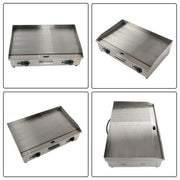 DURAFORCE 30 Inch Commercial Electric Griddle 3000W Countertop Teppanyaki Grill 122℉-572℉