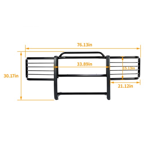 Steel Grille Grill Brush Bumper Guard for Chevy GMC Silverado Sierra 1988 2000