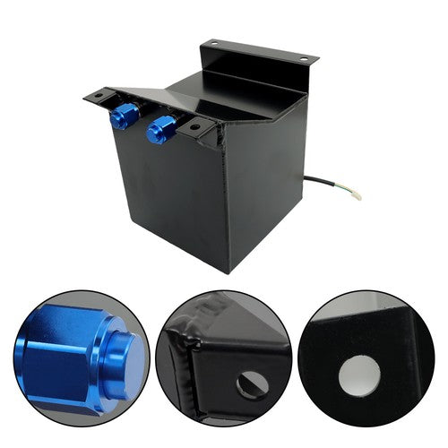 DURAFORCE Drifting Fuel Cell Gas Tank+level Sender Black Coated Aluminum Racing 2.5 Gallon