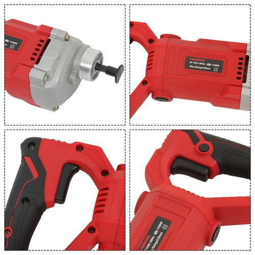 DURAFORCE Electric Concrete Vibrator Handheld Concrete Vibrating Tool With Shaft