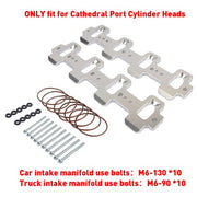 DURAFORCE For 551316 Cathedral Port Cyl Head to Rectangle Port Intake Manifold Adapters