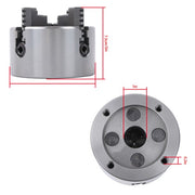 DURAFORCE K72-100 4Inch 4-Jaw Metal Lathe Chuck Independent Reversible Jaws Key Handle New