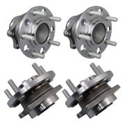 DURAFORCE 4× Front Rear Wheel Hub Bearings For Chrysler 200 Dodge Avenger 2011-2014 FWD