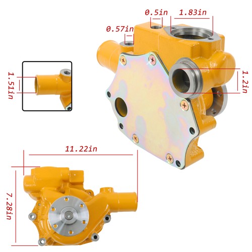 DURAFORCE 6206-61-1100 6206-61-1103 WATER PUMP FOR KOMATSU 6D95 PC200-5 PC220-5 PC210-5