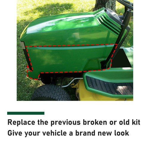 DURAFORCE Lower Hood Assembly For John Deere LX178 LX188 LX172 LX173 Replaces AM117724