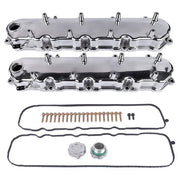 DURAFORCE Polished Engine Valve Covers for Chevy Small Block LT GEN V 5.3 6.2 LT4 L83 L86