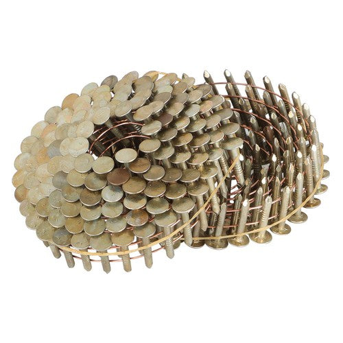 DURAFORCE 7/8" × 0.12" × 3/8" 15 Degree Galvanized Coil Roofing Nails 7200 Pack