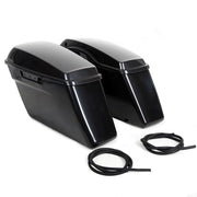 DURAFORCE For Harley Softail Fatboy Hard Saddlebag Saddle Bags Black Conversion Brackets