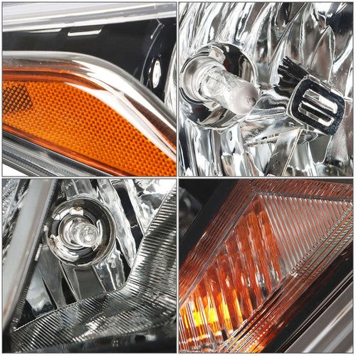 DURAFORCE Headlight Halogen For Nissan Versa S SV 2020-2021 Headlamps Assembly RH Chrome