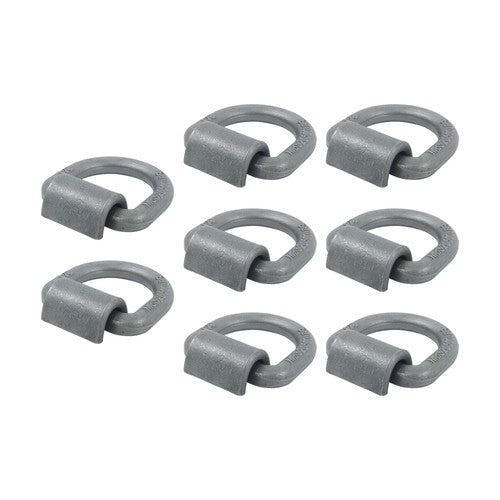 DURAFORCE 8 Pack 3/4" Heavy Duty Weld On Forged D Rings with Welding Clips, 26,500 lbs