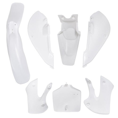 DURAFORCE For Kawasaki KX 65 KLX 110 DRZ110 Suzuki RM65 Plastic Fender Fairing kit White