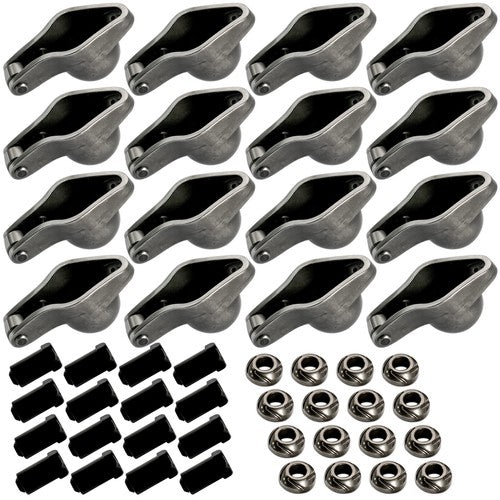 DURAFORCE 1.7 x 7/16" Stud Steel Roller Rocker Arms Set with Balls for Big Block Chevy 454