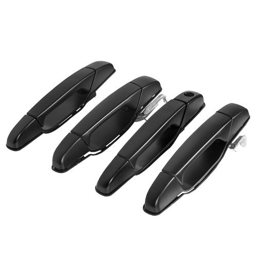 Set of 4 Black Door Handle for Chevy GMC Tahoe Yukon Sierra 2007 14