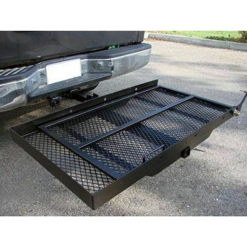 DURAFORCE Mobility Carrier Trailer Hitch Mount Cargo Folding Wheelchair Scooter Rack Ramp